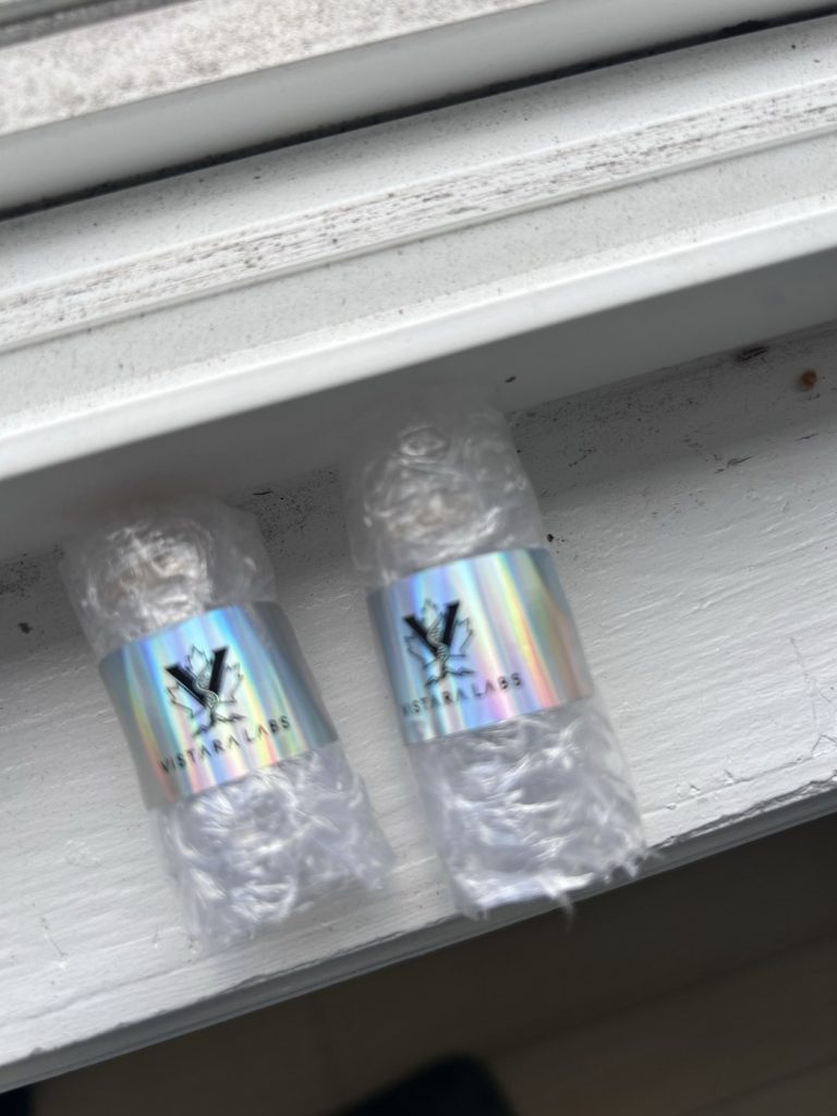 Vistara Labs research vials as delivered
