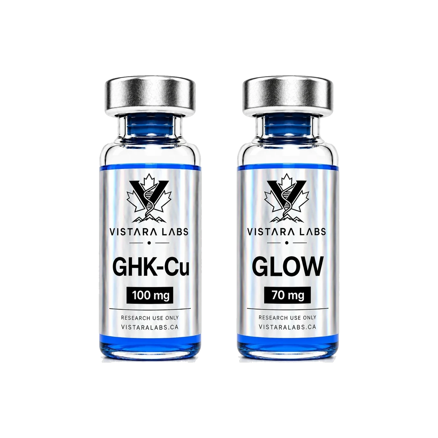 GHK-Cu vs GLOW Blend vials
