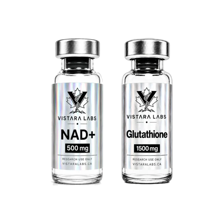 NAD+ vs Glutathione vials