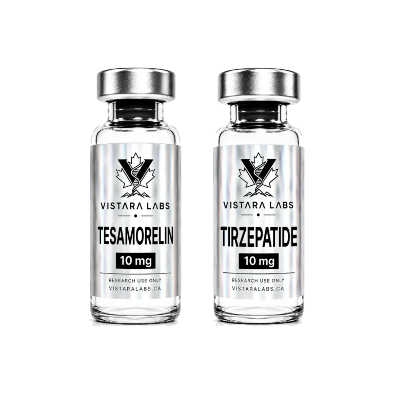 Tesamorelin vs Tirzepatide vials